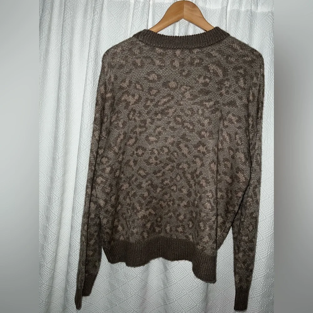 Aerie Chocolate Brown Knit Oversized Pullover - Picture 3 of 5